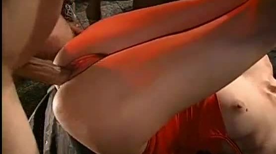 Horny studs are delighting sweetheart with loads of lusty pissing